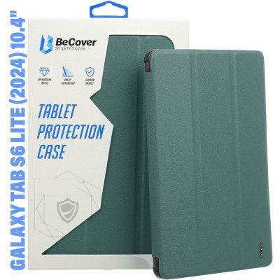    BeCover Smart Case Samsung Galaxy Tab S6 Lite (2024) 10.4" P620/P625/P627 Dark Green (710819) -  1