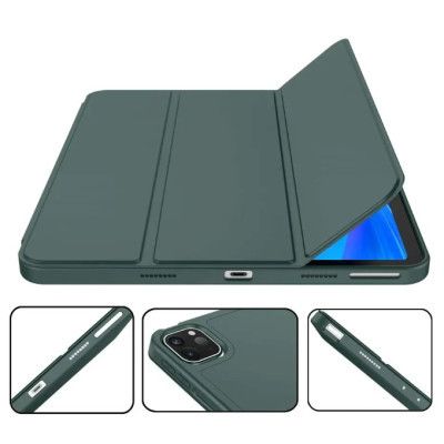    BeCover Tri Fold Hard TPU Apple iPad Pro 12.9 2020/2021/2022 Dark Green (711116) -  3