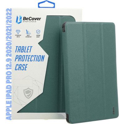    BeCover Tri Fold Hard TPU Apple iPad Pro 12.9 2020/2021/2022 Dark Green (711116) -  1