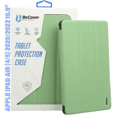    BeCover Tri Fold Soft TPU Silicone Apple iPad Air (4/5) 2020/2022 10.9" Green (711131) -  1