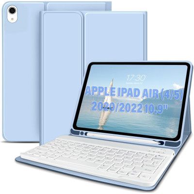    BeCover Keyboard Apple iPad Air (4/5) 2020/2022 10.9" Light Blue (711146) -  1