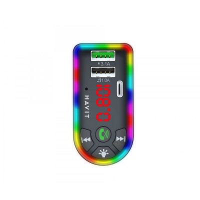 FM  Havit HV-FM813BT 2USB+USB-C RGB Black (HV-FM813BT Black) -  2