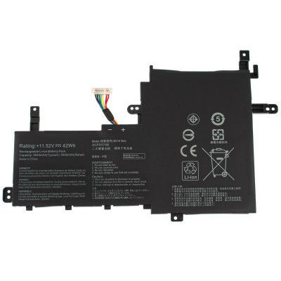    Asus X531 B31N1842, 3653mAh (42Wh), 3cell, 11.52V, Li-Pol AlSoft (A47863) -  1