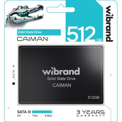 SSD  Wibrand Caiman 512GB 2.5" (WI2.5SSD/CA512GBST) -  2