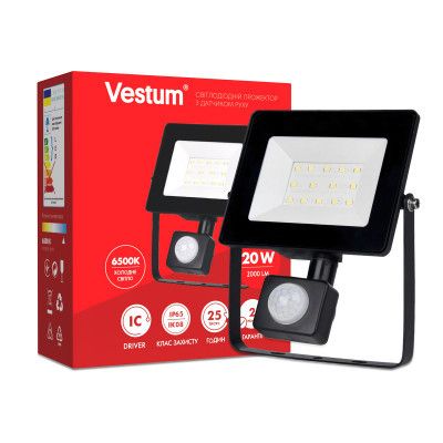  Vestum LED    20W 2 000 6500K 175-250V IP65 (1-VS-3010) -  1