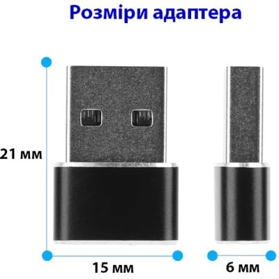  USB-C Female to USB-A Male OTG Dynamode (DM-AD-USB-CA) -  7