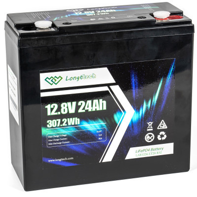     LiFePo4 Longttech LiFePO4 12.8V - 24Ah (LAR1224-LT20-R32) -  1