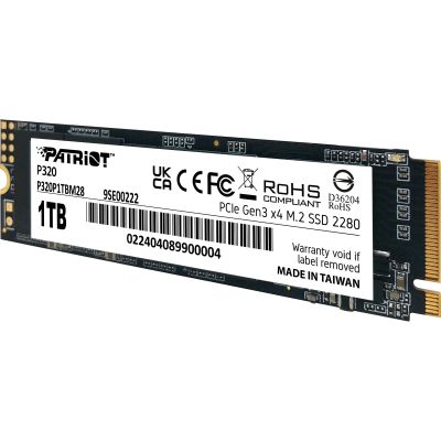 SSD  Patriot P320 1TB M.2 2280 (P320P1TBM28) -  3