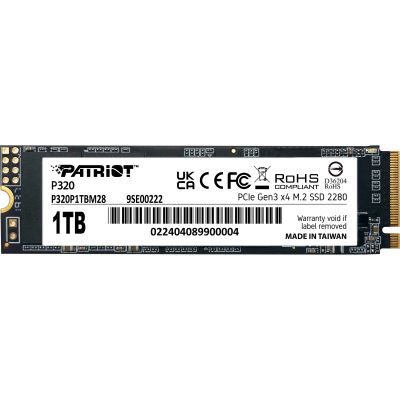 SSD  Patriot P320 1TB M.2 2280 (P320P1TBM28) -  1