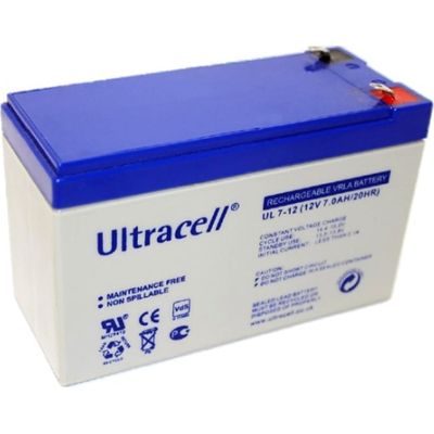       Ultracell 12V-7Ah, AGM (UL7-12) -  1