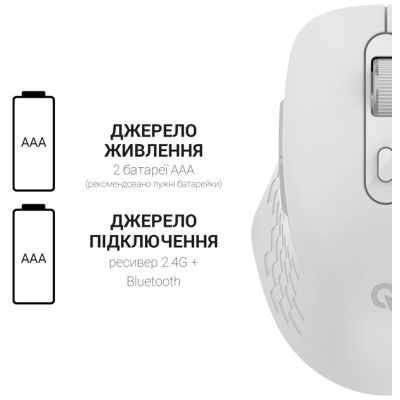  OfficePro M230W Silent Click Wireless/Bluetooth White (M230W) -  11