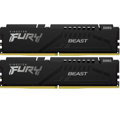  '  ' DDR5 16GB (2x8GB) 6000 MHz Beast Black XMP Kingston Fury (ex.HyperX) (KF560C30BBK2-16) -  1