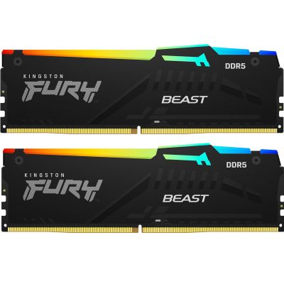  '  ' DDR5 16GB (2x8GB) 6000 MHz Beast RGB XMP Kingston Fury (ex.HyperX) (KF560C30BBAK2-16) -  1