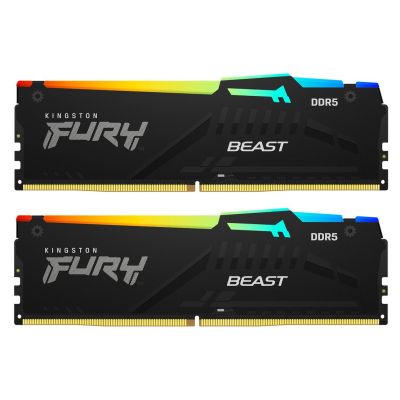  '  ' DDR5 32GB (2x16GB) 6000 MHz Beast RGB EXPO Kingston Fury (ex.HyperX) (KF560C30BBEAK2-32) -  1