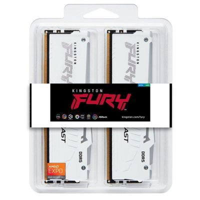  '  ' DDR5 32GB (2x16GB) 6000 MHz Beast White RGB EXPO Kingston Fury (ex.HyperX) (KF560C30BWEAK2-32) -  4