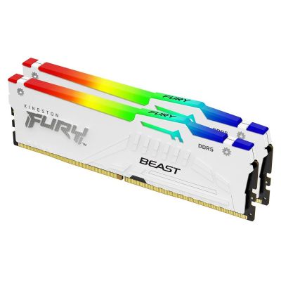  '  ' DDR5 32GB (2x16GB) 6000 MHz Beast White RGB XMP Kingston Fury (ex.HyperX) (KF560C30BWAK2-32) -  2