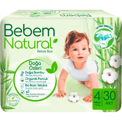 ϳ Bebem Natural 4 maxi 7-14  30  (8690536806027) -  1