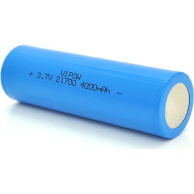  21700 4000mAh, 3.7V, Blue, FlatTop Vipow (ICR21700-4000mAhFT / 31078) -  2