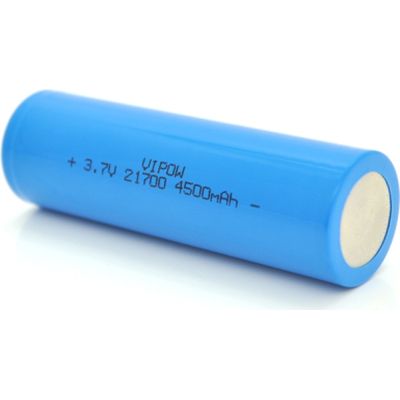  21700 4500mAh, 3.7V, Blue, FlatTop Vipow (ICR21700-4500mAhFT / 31079) -  2