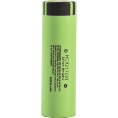  21700 5000mAh, 3.7V-4.2V, Green (NCR 21700T) Panasonic (MH12210 / 22659) -  1