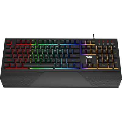  AOC GK200 Rainbow LED USB Black (GK200D32R) -  3