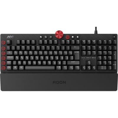  AOC AGK700 RGB Cherry MX Red USB Black (AGK700DR2R) -  1