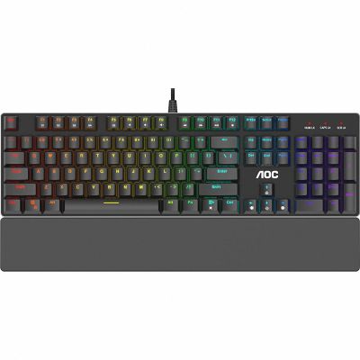  AOC GK500 RGB Outemu Red USB Black (GK500DR2R) -  1