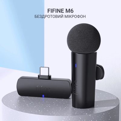 ̳ Fifine M6 Wireless Black (M6) -  6