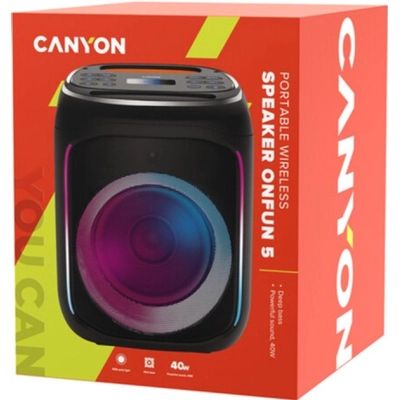   Canyon OnFun 5 Partybox 40W RGB Black (CNE-PBSP5) -  5