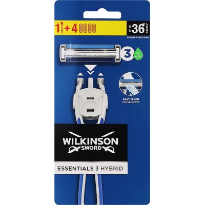  Wilkinson Sword Essentials 3 Hybrid 1+4 . (4027800513505) -  1