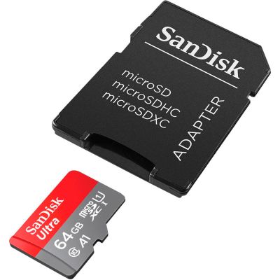  '  ' SanDisk 64GB microSD Class 10 A1 R-140 (SDSQUAB-064G-GN6IA) -  3