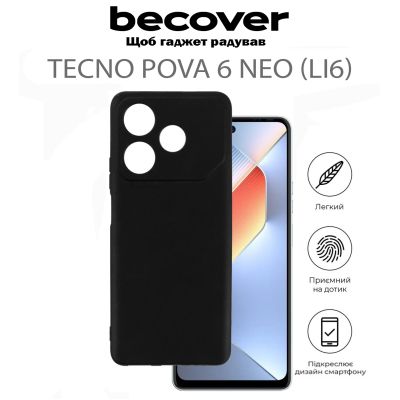     BeCover Tecno POVA 6 Neo (LI6) Black (711761) -  6