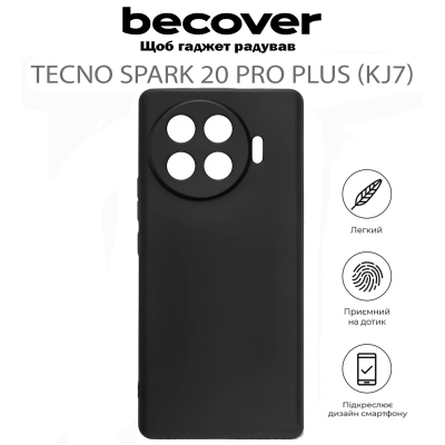     BeCover Tecno Spark 20 Pro Plus (KJ7) Black (711758) -  4