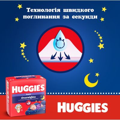 ϳ Huggies Overnights Pants  4 9-14  26 . (5029053581088) -  4