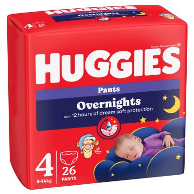  Huggies Overnights Pants  4 9-14  26 . (5029053581088) -  1