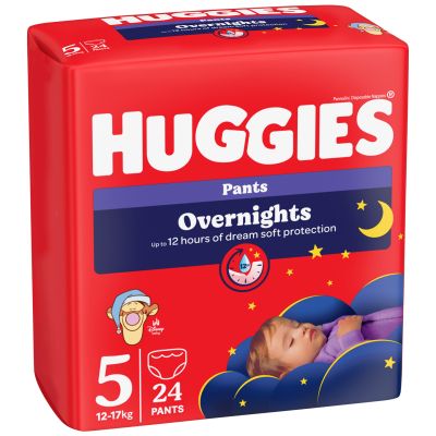  Huggies Overnights Pants  5 12-17  24 . (5029053581095) -  1