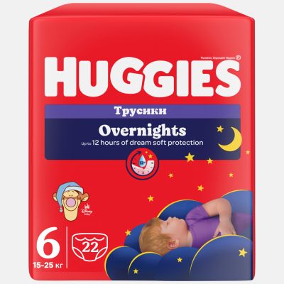  Huggies Overnights Pants  6 15-25  22 . (5029053581101) -  2