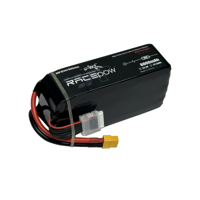    RacePow Lipo 6s 8000mAh 80C XT60 (8000mAh-6s-80C) -  3