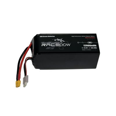    RacePow Lipo 6s 12000mAh 60C XT60 (12000mAh-6s-60C) -  3