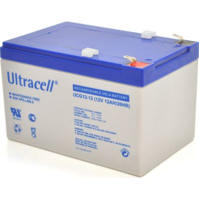       Ultracell 12V-12Ah, GEL (UCG12-12) -  1