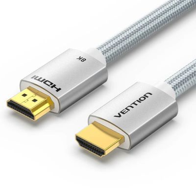   HDMI to HDMI 1.5m V2.1 8K 60Hz Silver Metal Type Vention (ALCIG) -  1