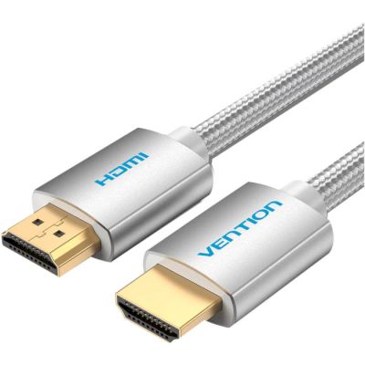   HDMI to HDMI 2.0m V2.0 4K 60Hz Silver Metal Type Vention (AABIH) -  1