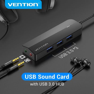  Vention USB 3.0 to 3USB 3.0/2TRS Audio/USB Micro 1.0m (CHIBF) -  2