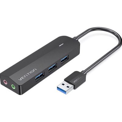  Vention USB 3.0 to 3USB 3.0/2TRS Audio/USB Micro 1.0m (CHIBF) -  1