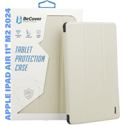    BeCover Tri Fold Soft TPU Silicone Apple iPad Air 11" M2 2024 Beige (711735) -  4