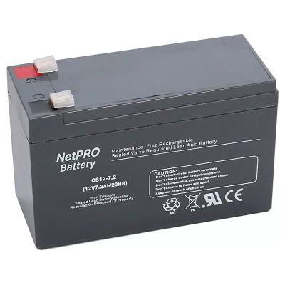       NetPro CS2-7.2, 12V 7.2Ah (CS2-7.2) -  1