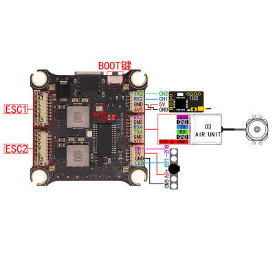   HAKRC F405 + 60A V2 () (FCESC60) -  6