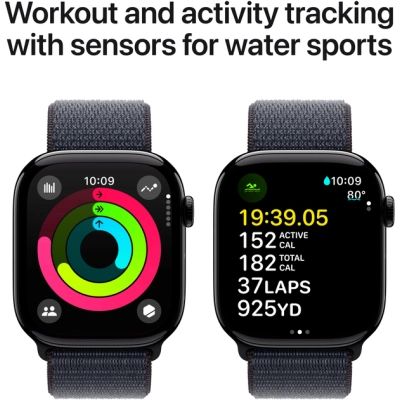 - Apple Watch Series 10 GPS 46mm Jet Black Aluminium Case with Ink Sport Loop (MWWR3QH/A) -  4