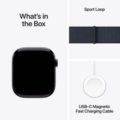 - Apple Watch Series 10 GPS 46mm Jet Black Aluminium Case with Ink Sport Loop (MWWR3QH/A) -  9