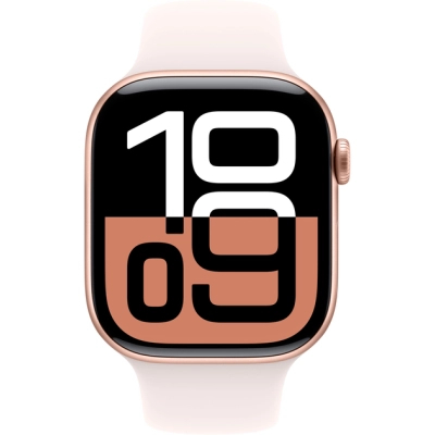 - Apple Watch Series 10 GPS 46mm Rose Gold Aluminium Case with Light Blush Sport Band - S/M (MWWT3QH/A) -  2